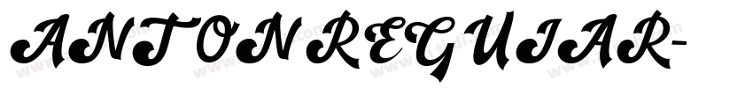 ANTON REGUIAR字体转换